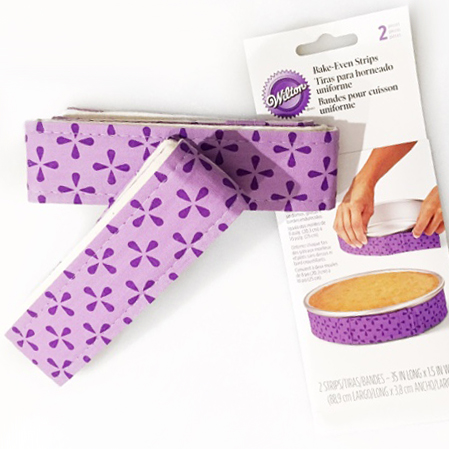 Bake Even Strips for perfect cakes.