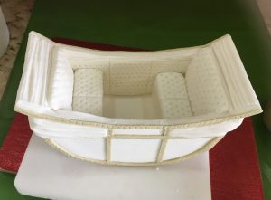 Pastillage Sugar Carriage for Harry and Meghan event
